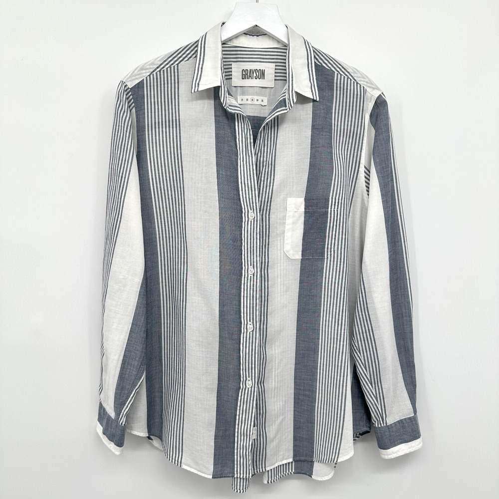 Grayson The Hero Top Shirt Size‎ 03 Medium Button Up Preppy Quiet Luxury Coastal